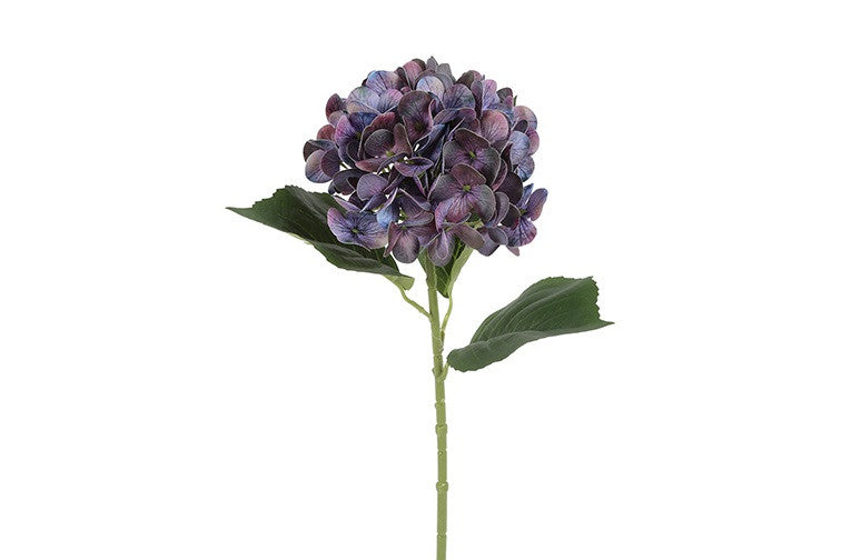 Kunstbloem Hydrangea Macrophylla - Paars - 65 cm