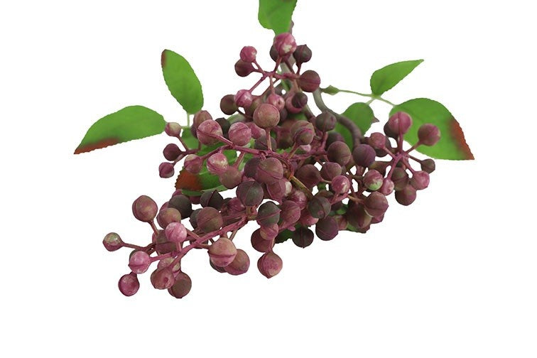 Kunstbloem / Kunstbes Prunus serotinar - Fuchsia - 60 cm
