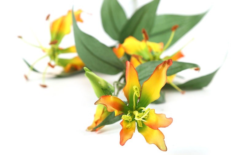 Kunstbloem Gloriosa - Goud - 82 cm