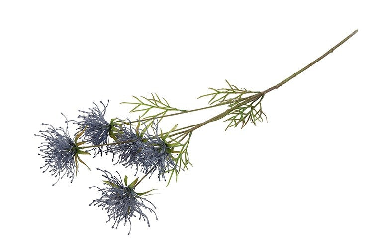 Kunstbloem Hakea - Blauw- 75 cm