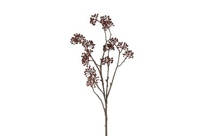 Kunstbloem / Kunstbes Rosa canina  - Donker rood- 118 cm