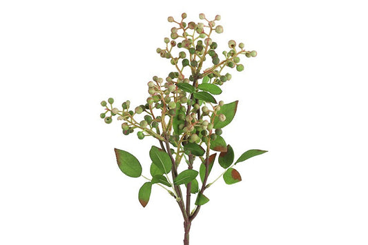 Kunstbloem / Kunstbes Prunus serotina - Roze - 60 cm