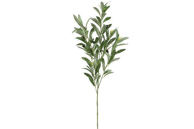 Kunstbloem / Kunstblad Olijf ola  - Groen - 90 cm