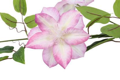 Kunstbloem Clematis  - Roze - 85 cm