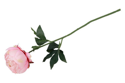 Kunstbloem Paeonia Carolo- Roze  - 48 cm