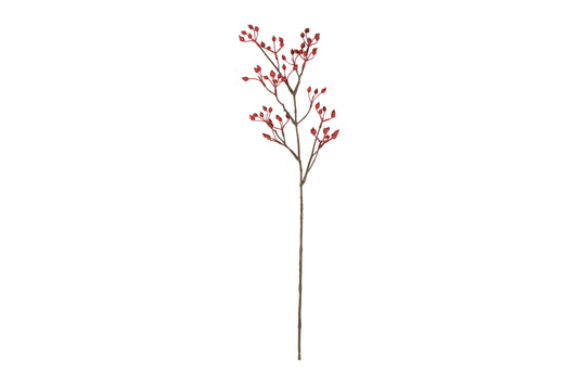 Kunstbloem / Kunstbes Rosa canina - Rood - 60 cm