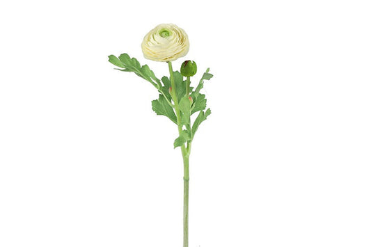 Kunstbloem Ranunculus  - Crème - 51 cm