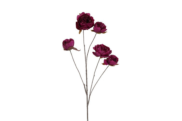 Kunstbloem Beau Peaonia  - Paars  - 112 cm