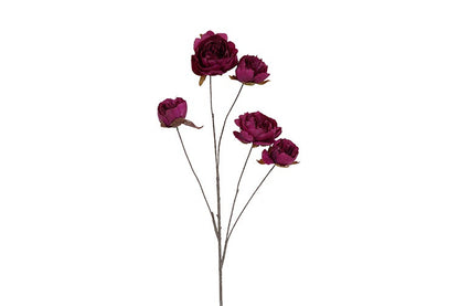 Kunstbloem Beau Peaonia  - Paars  - 112 cm