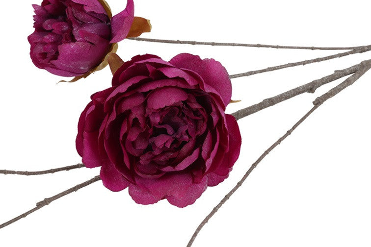 Kunstbloem Beau Peaonia  - Paars  - 112 cm