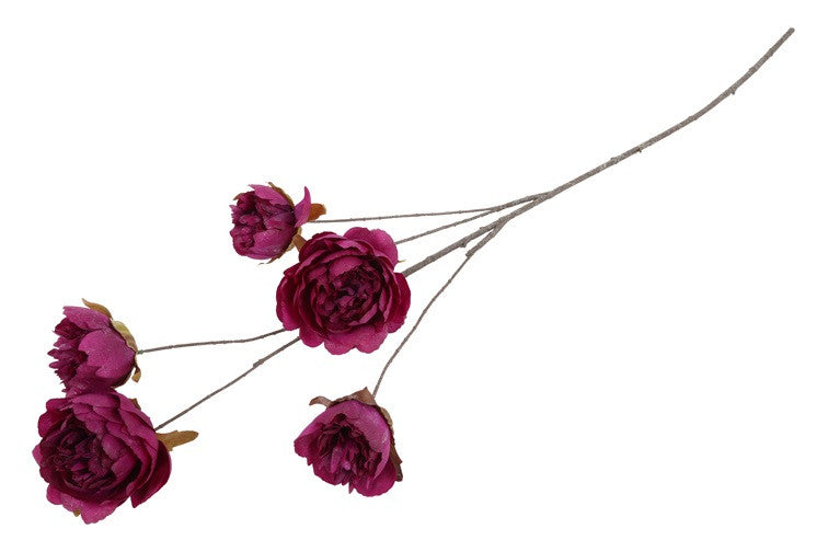 Kunstbloem Beau Peaonia  - Paars  - 112 cm