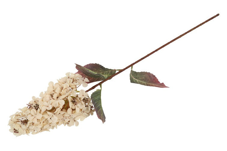 Kunstbloem Hydrangea Aletta Paniculata - Wit - 83 cm