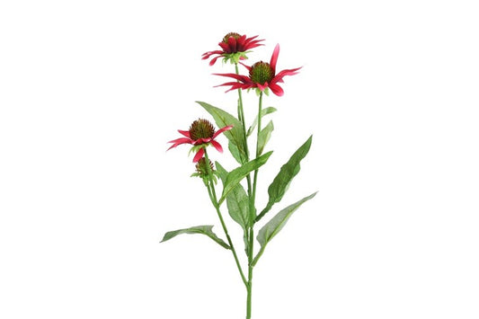 Kunstbloem Echinacea - Donker roze - 70 cm