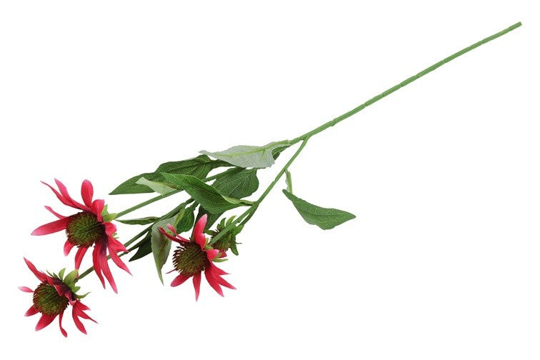 Kunstbloem Echinacea - Donker roze - 70 cm
