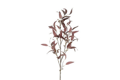 Kunstbloem / Kunstblad Eucalyptus - Rood - 121 cm