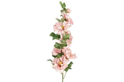 Kunstbloem Althaea rosea Kathi  - Roze - 87 cm