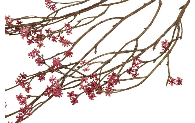 Kunstbloem Callicarpa - Rood - 118 cm