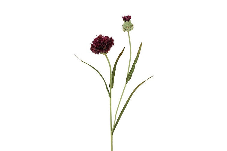 Kunstbloem Centaurea - Paars - 77 cm