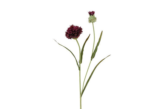 Kunstbloem Centaurea - Paars - 77 cm