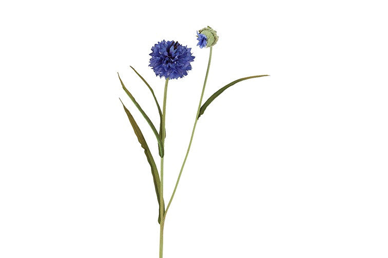 Kunstbloem Centaurea - Blauw- 77 cm