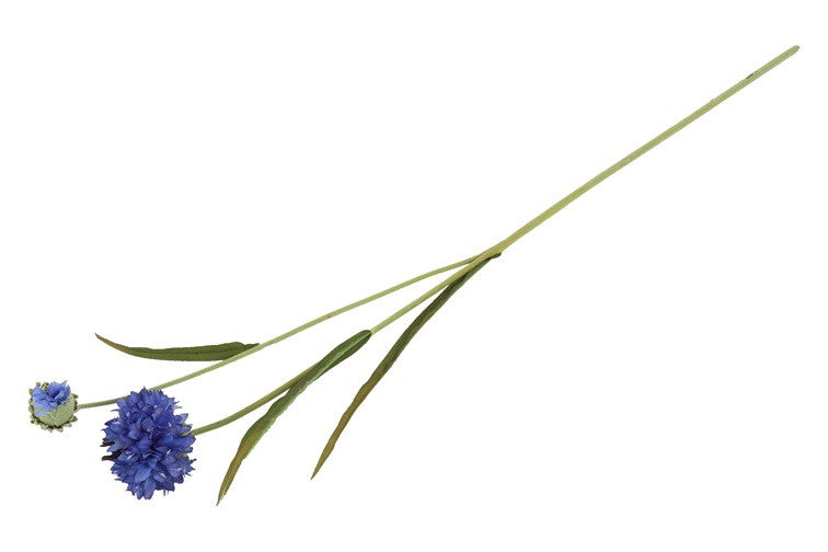 Kunstbloem Centaurea - Blauw- 77 cm