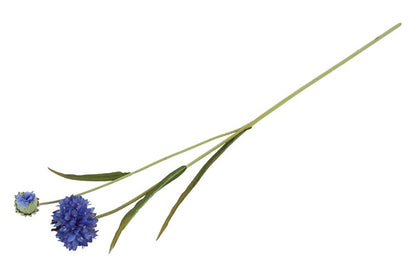 Kunstbloem Centaurea - Blauw- 77 cm