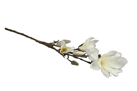 Kunstbloem Magnolia Chayca  - Wit - 87 cm