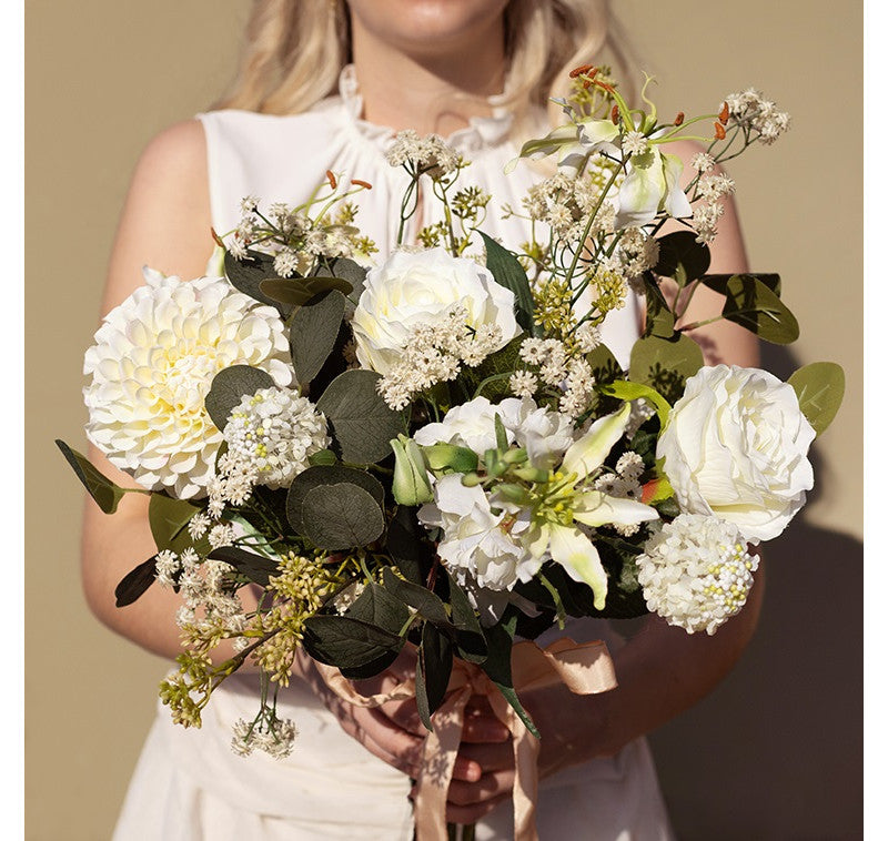 Kunstbloem Gypsophila - Crème- 61 cm