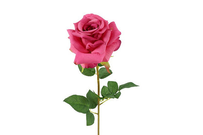 Kunstbloem Rosa Florentina - Donker roze - 72 cm