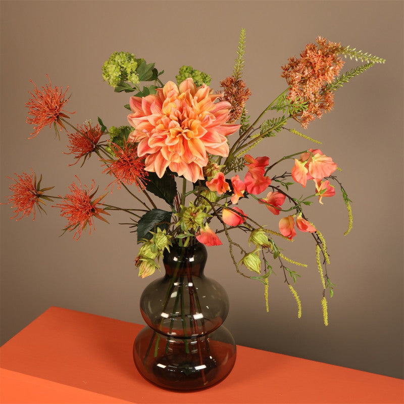 Kunstbloem Lathyrus oradus - Zalm - 77 cm