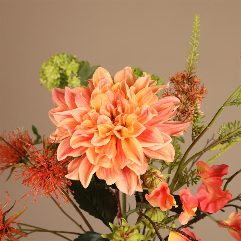 Kunstbloem Lathyrus oradus - Zalm - 77 cm
