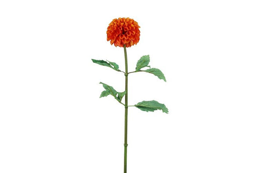 Kunstbloem Dahlia  - Oranje - 73 cm