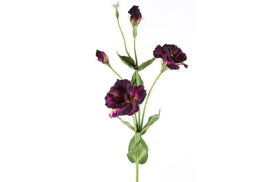 Kunstbloem Lisianthus - Paars - 94 cm