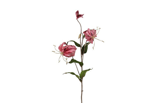 Kunstbloem Gloriosa - Donker roze - 80 cm